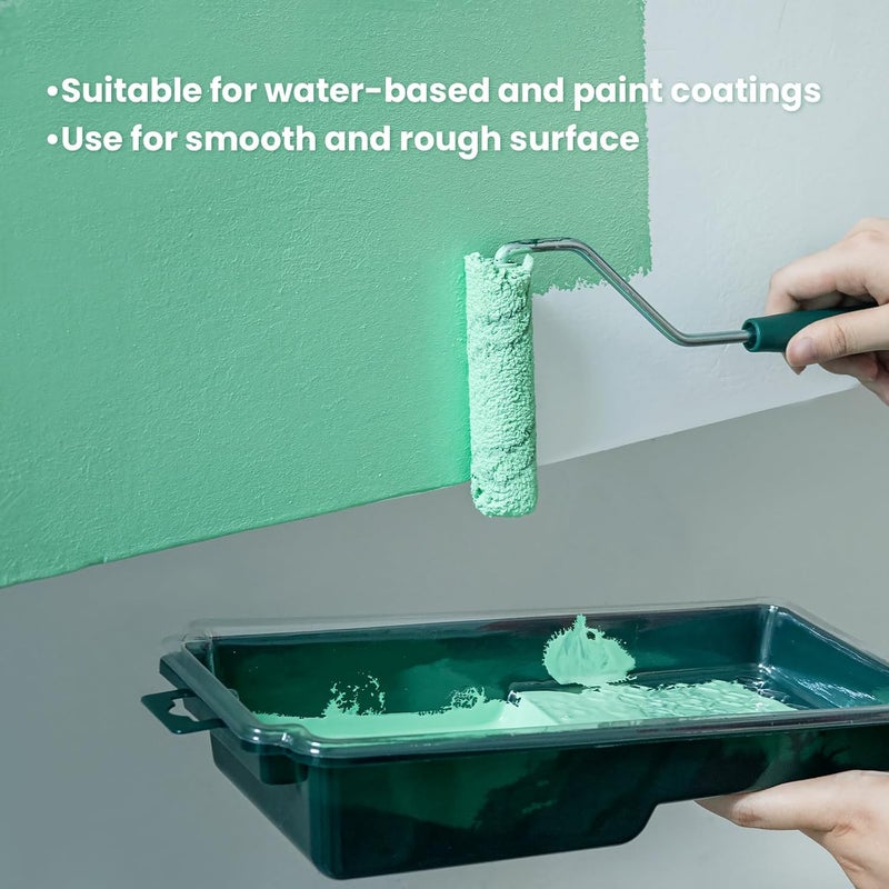 CoatPro Twools Store Microfiber Paint Roller Covers, 24 Pack Paint Roller 4 Inch (3/8 Inch Nap), Paint Roller Frame, Small Paint Rollers for Painting Walls, Home Improvement Paint Supplies - Image 2